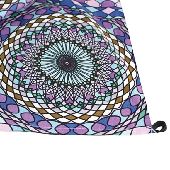 Sunshine Joy 3D Geometric Rings Tapestry - Picture 7 of 7